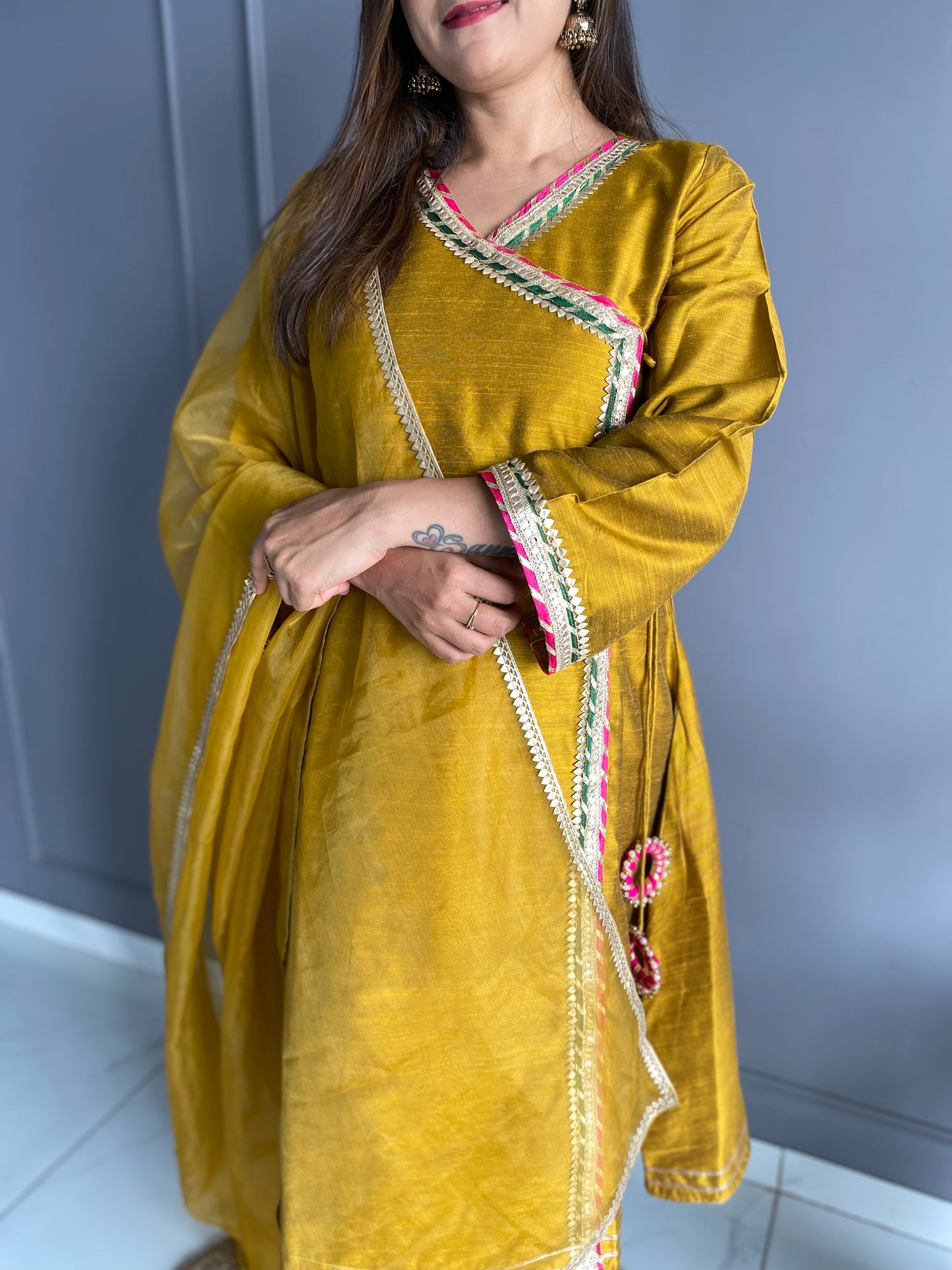 Yellow Kurta Pant Set