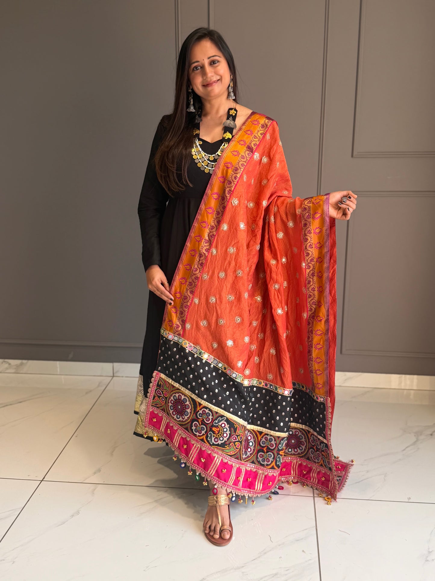 Black Anarkali Suit Set