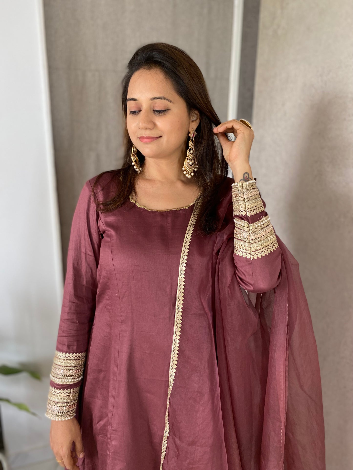 Onion Pink Kurta Pant Set