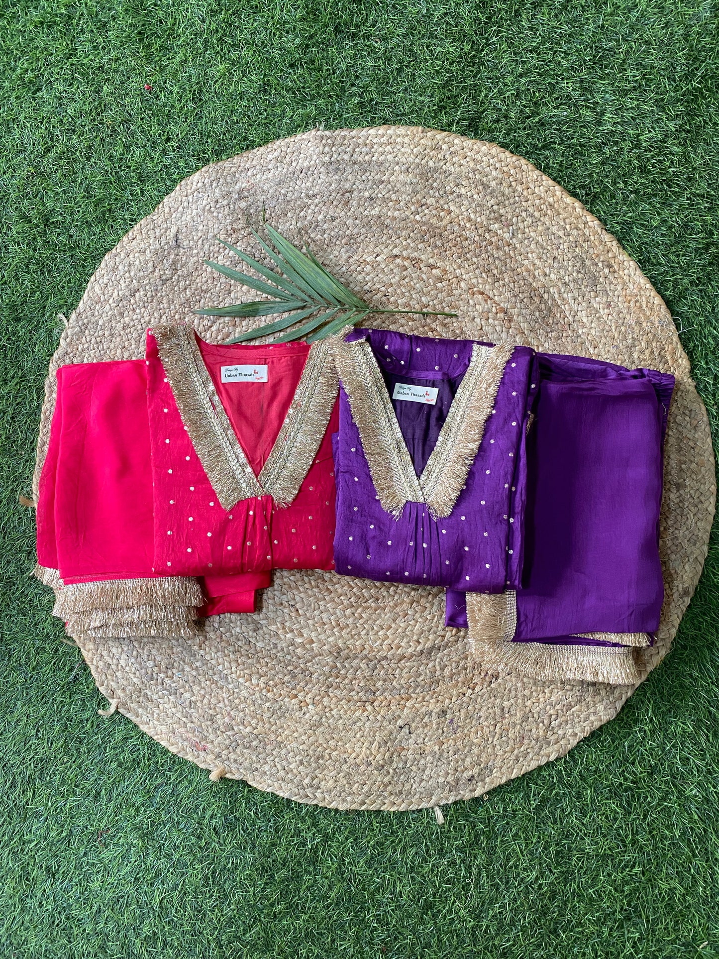 Purple Kurta Pant Set