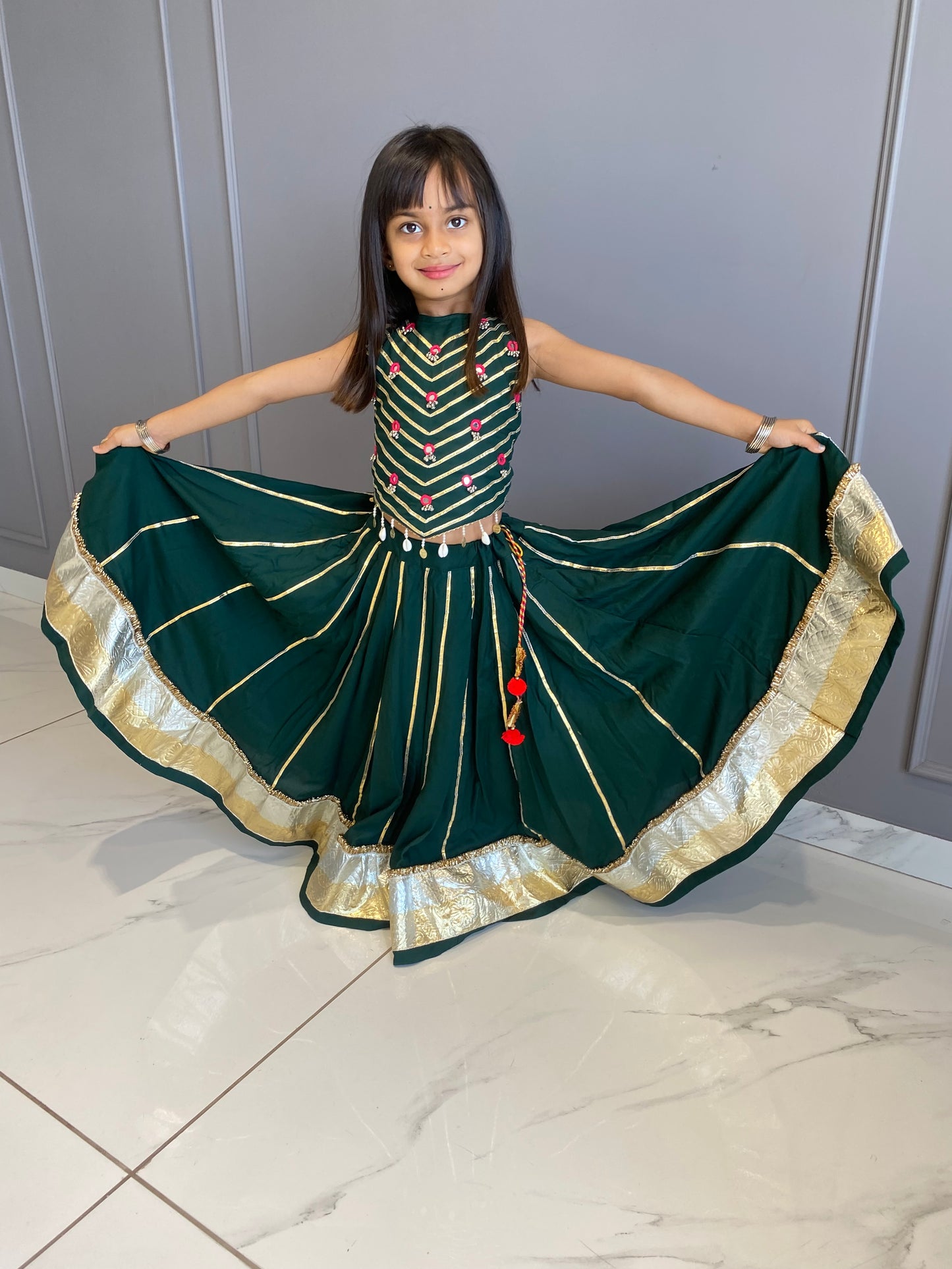 Green Lampi Chaniya Choli