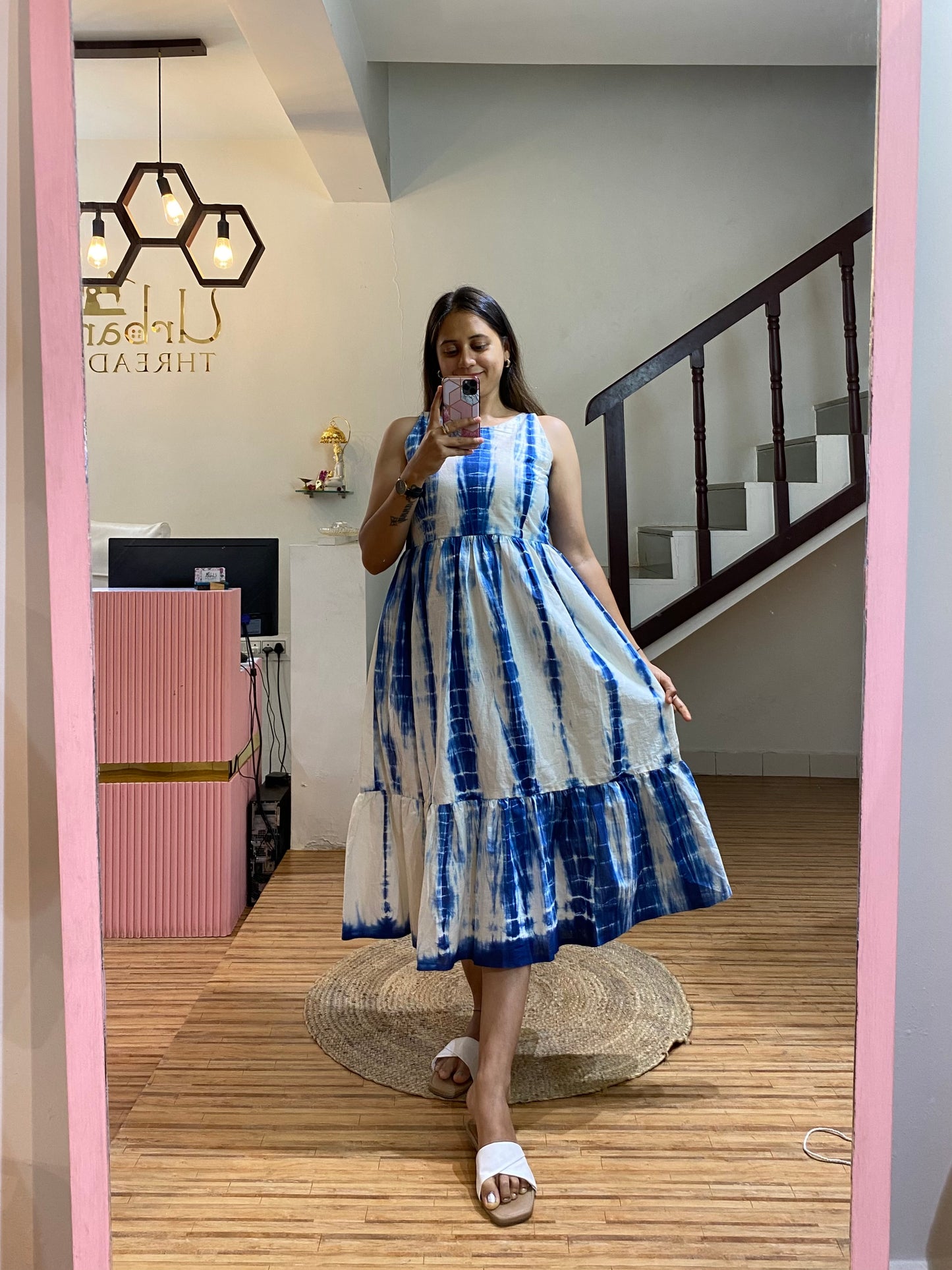 Shibori Blue Dress