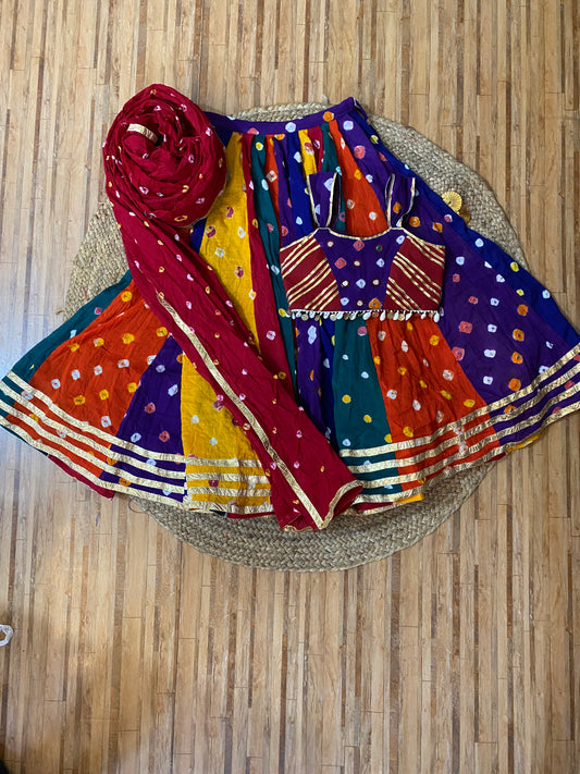 Bandhej Multi Colour Chaniya Choli