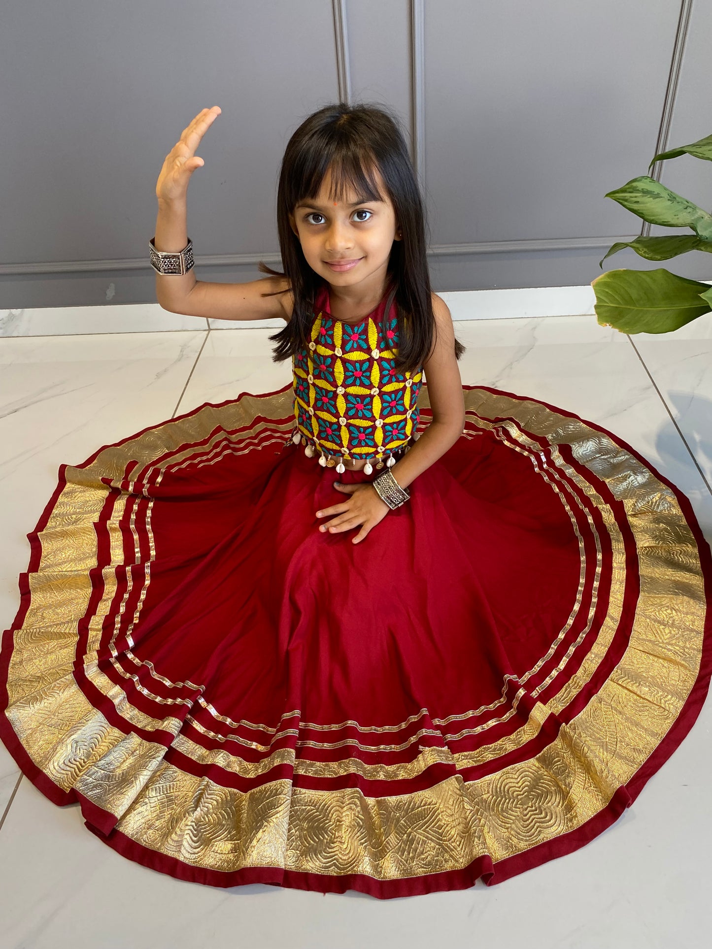 Marron Chaniya Choli