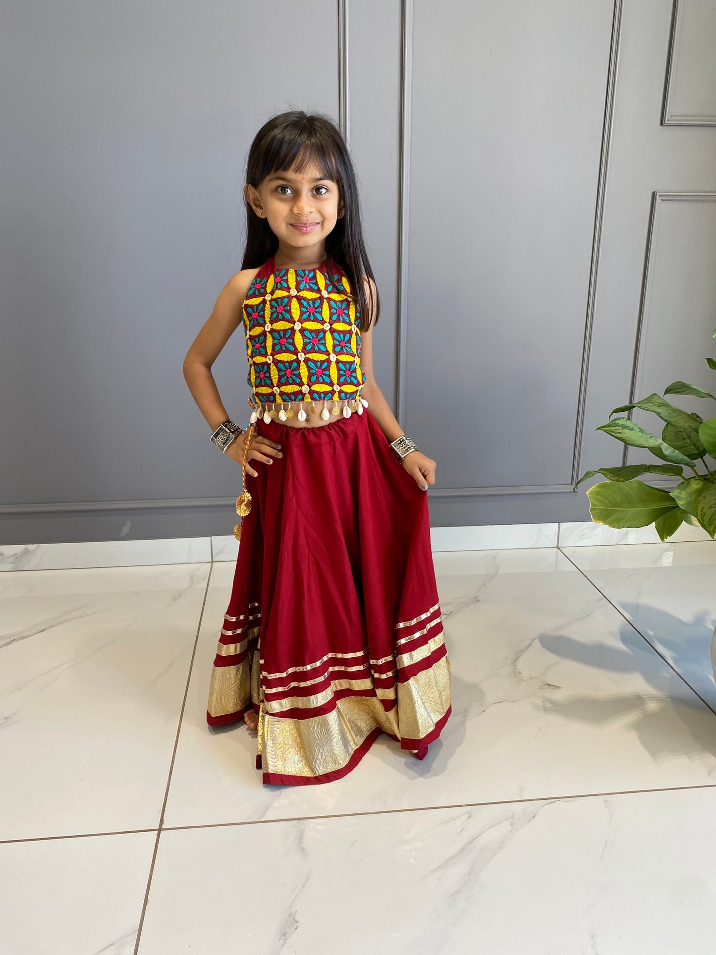 Marron Chaniya Choli