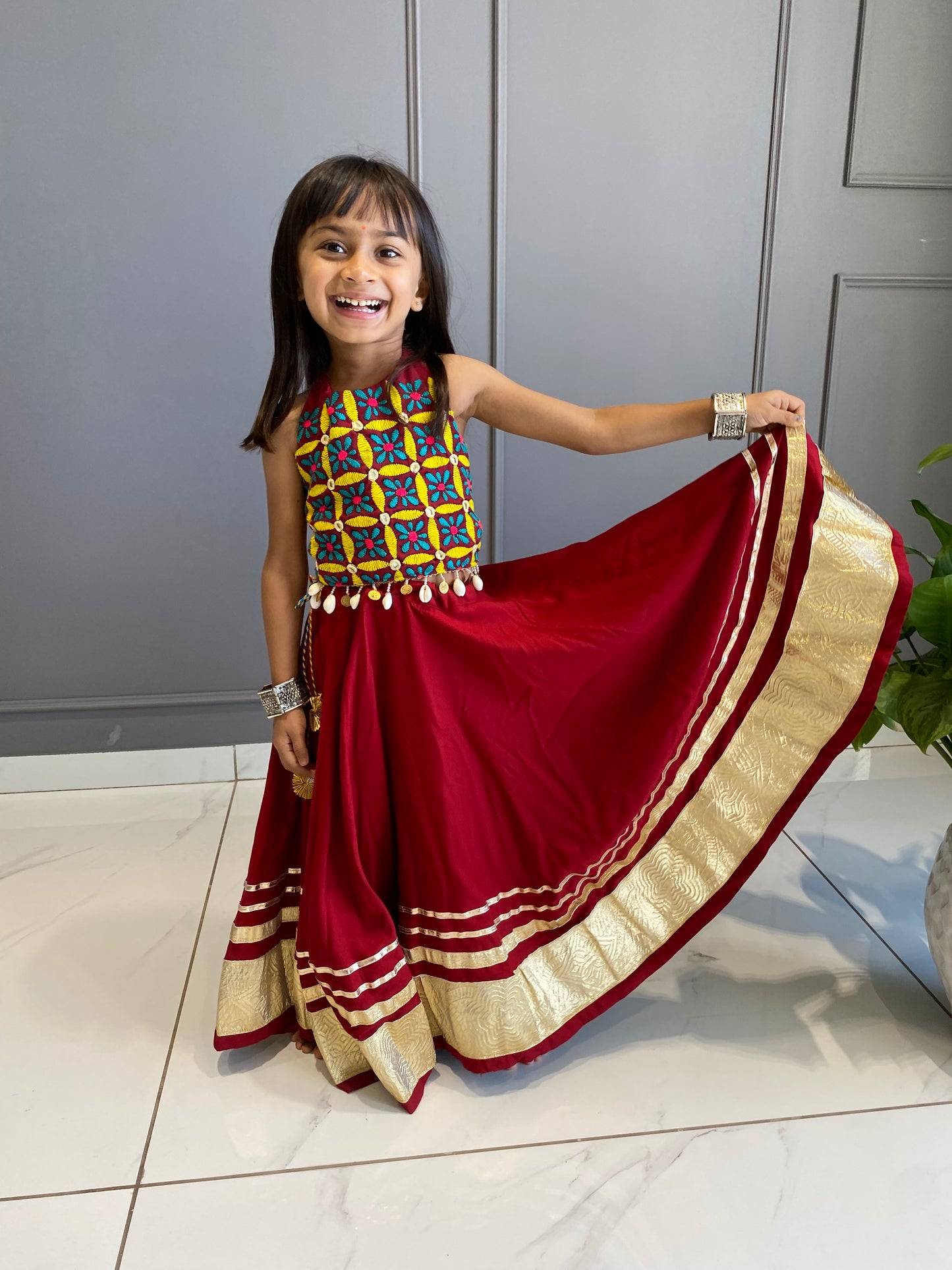 Marron Chaniya Choli