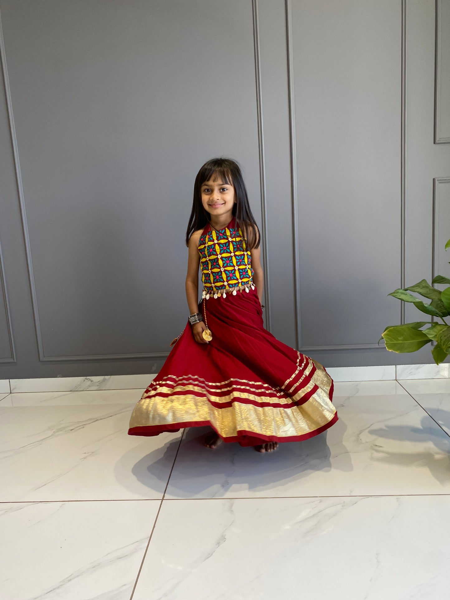 Marron Chaniya Choli