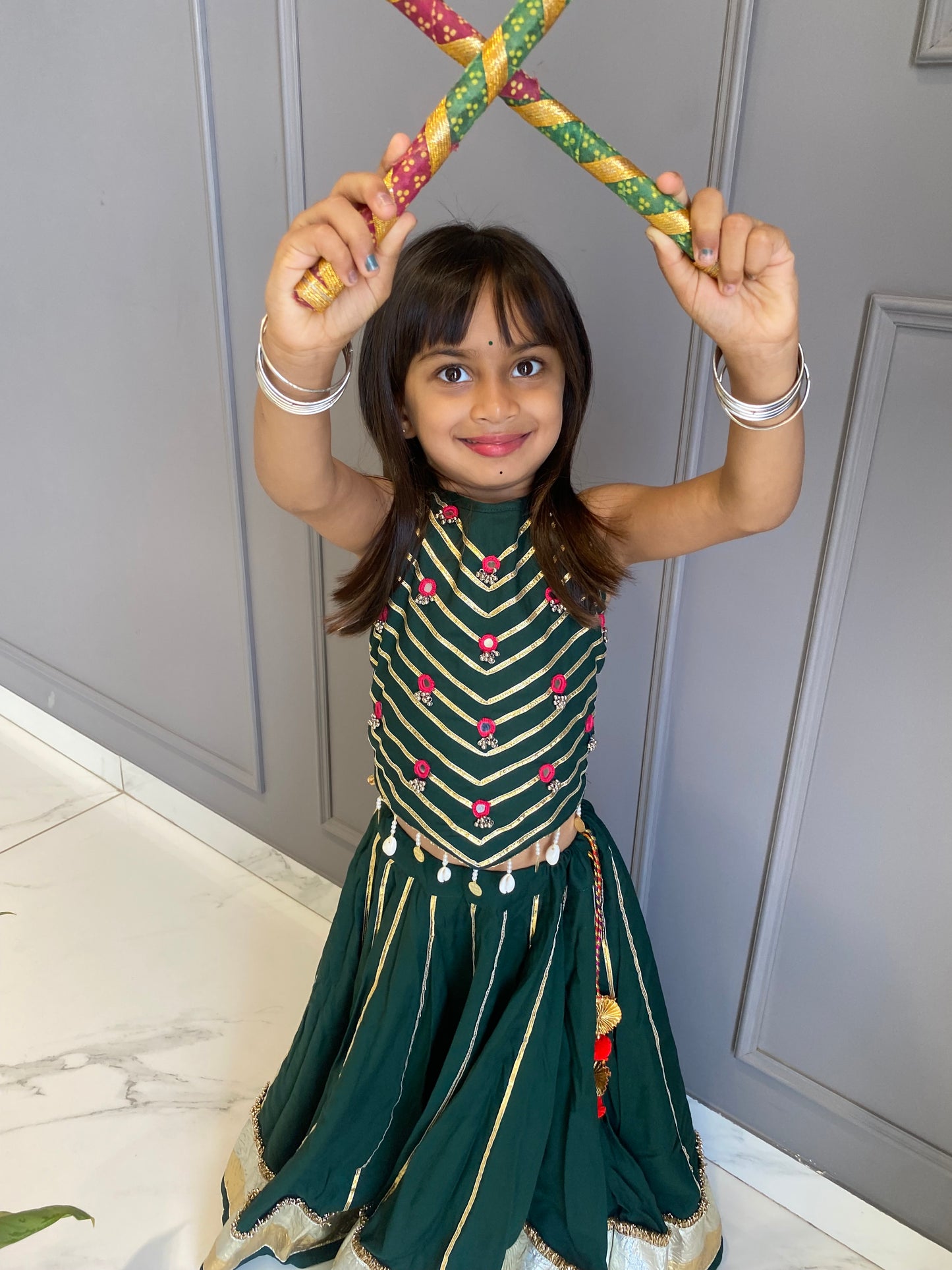 Green Lampi Chaniya Choli