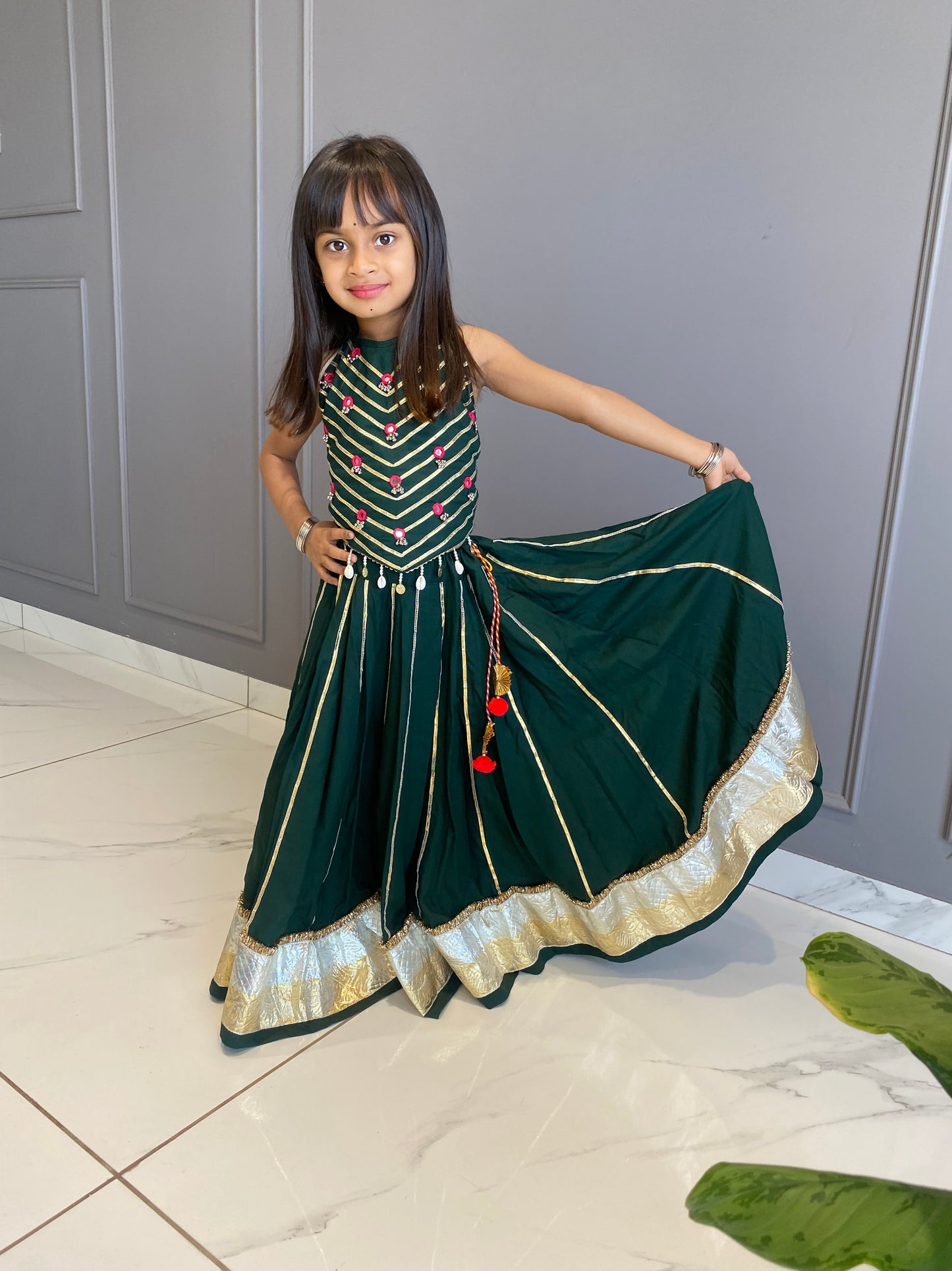 Green Lampi Chaniya Choli