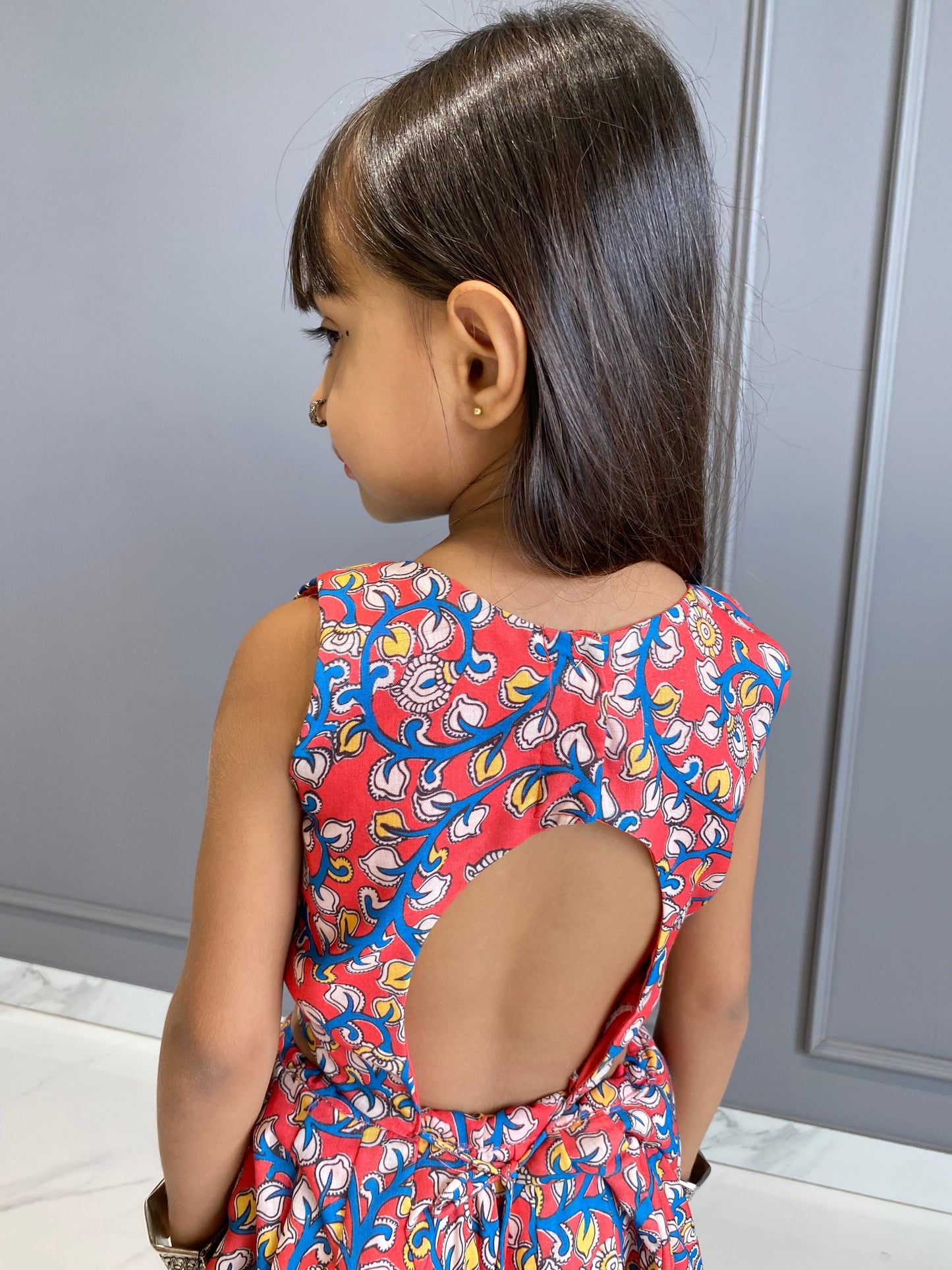 Kalamkari Chniya Choli Kids