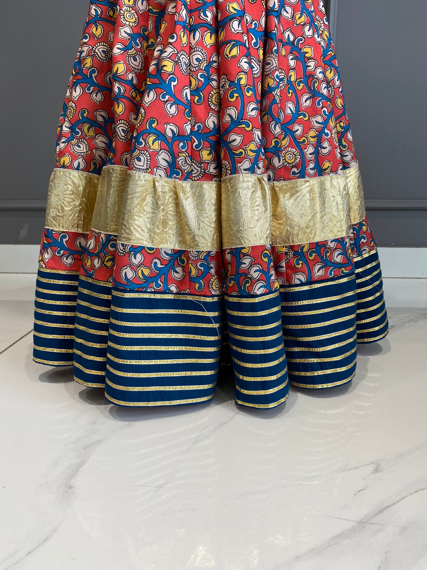 Kalamkari Chniya Choli Kids