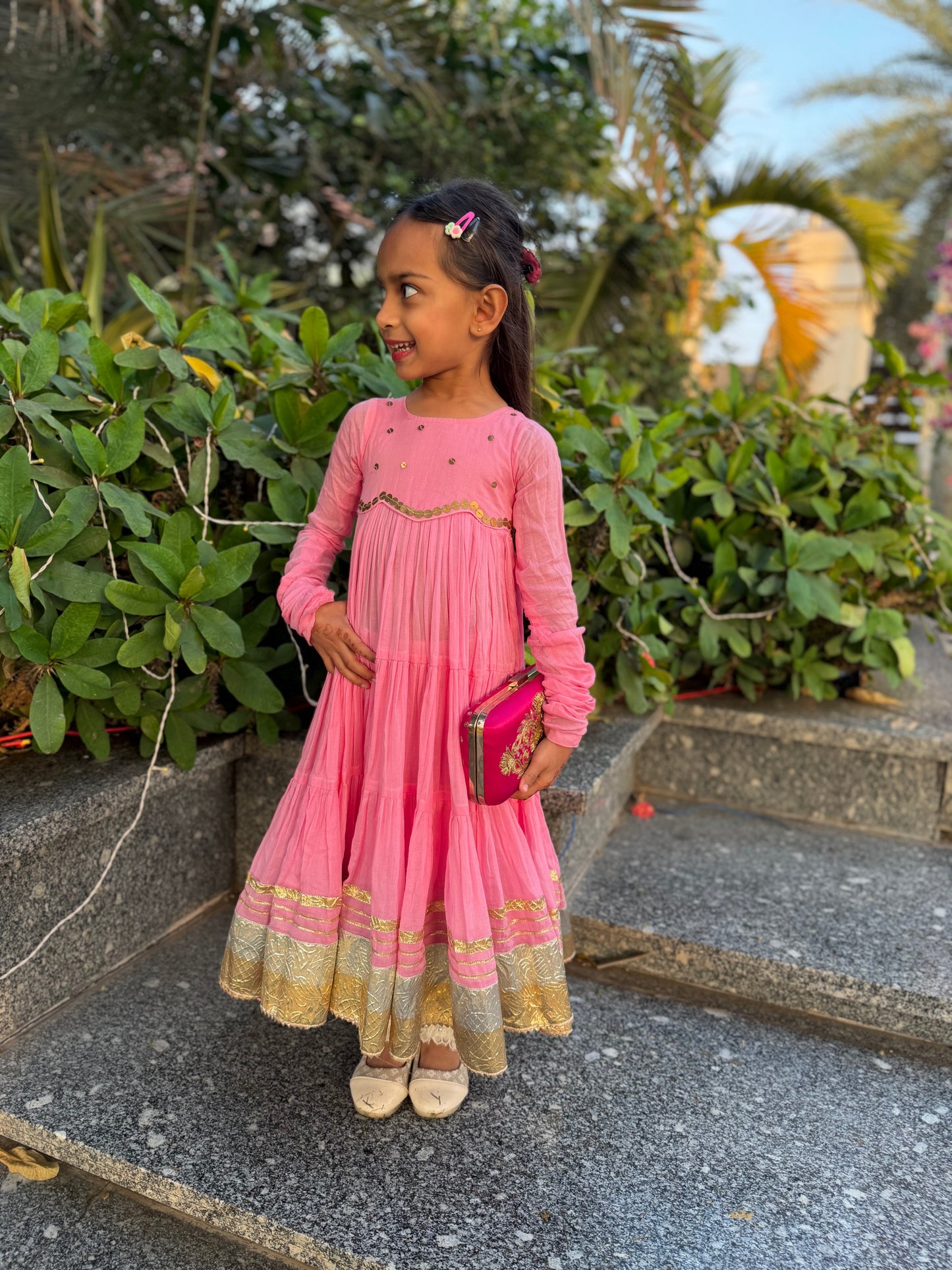 Baby Pink mal cotton dress