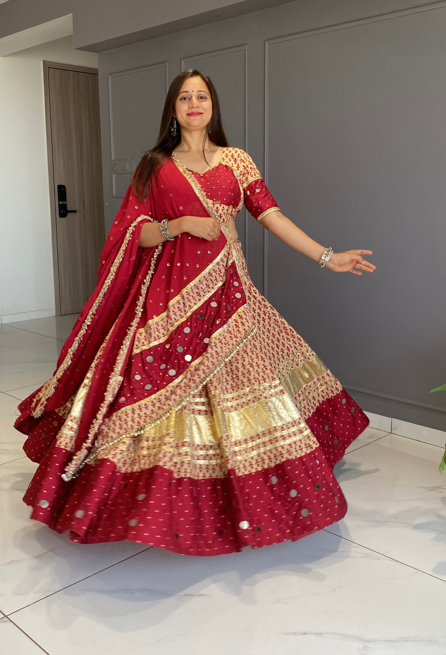 Maroon Chaniya Choli