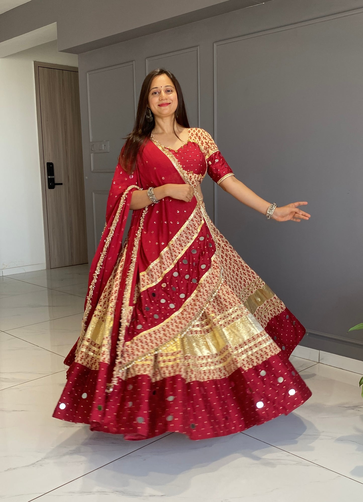 Maroon Chaniya Choli