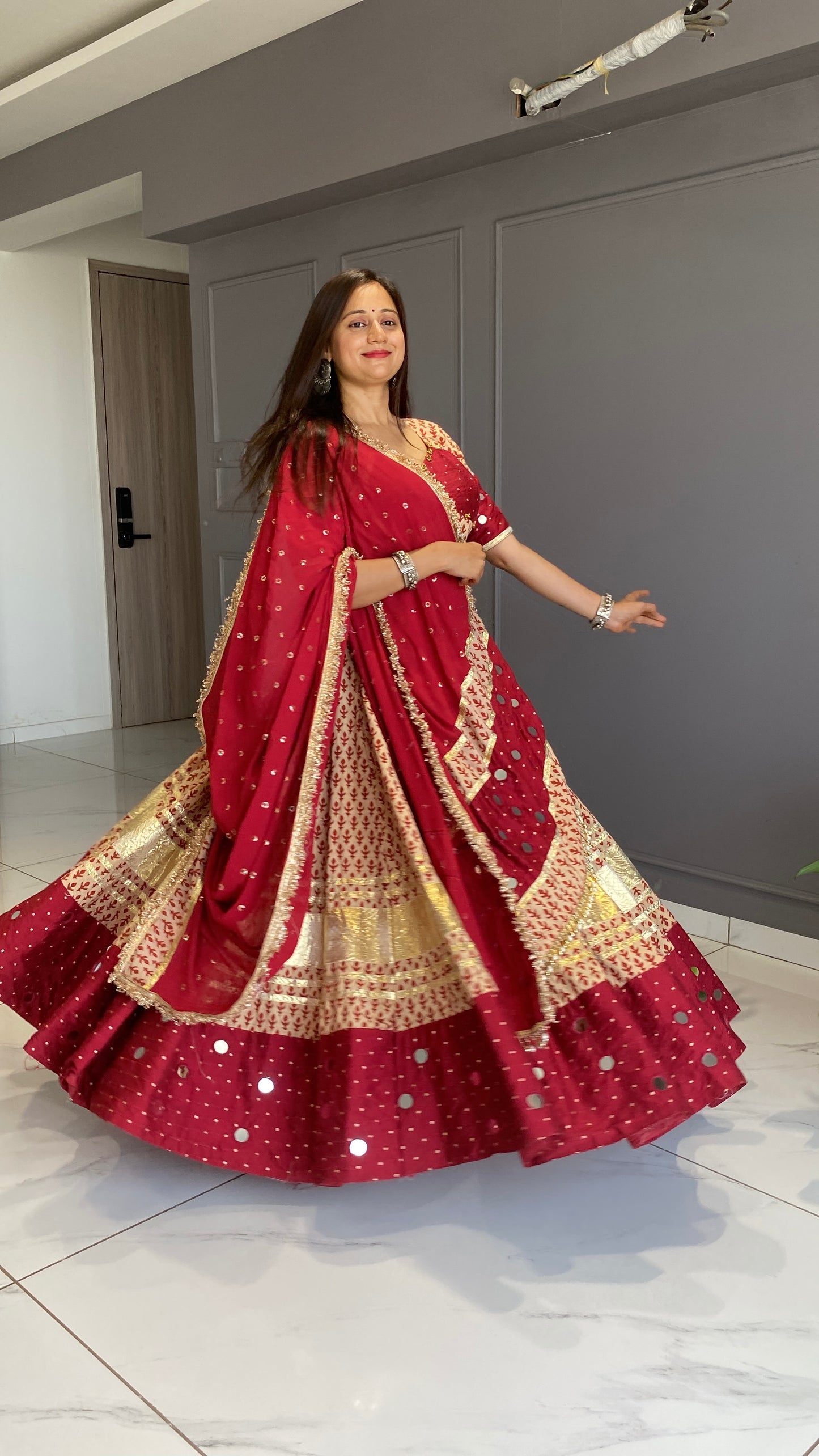 Maroon Chaniya Choli